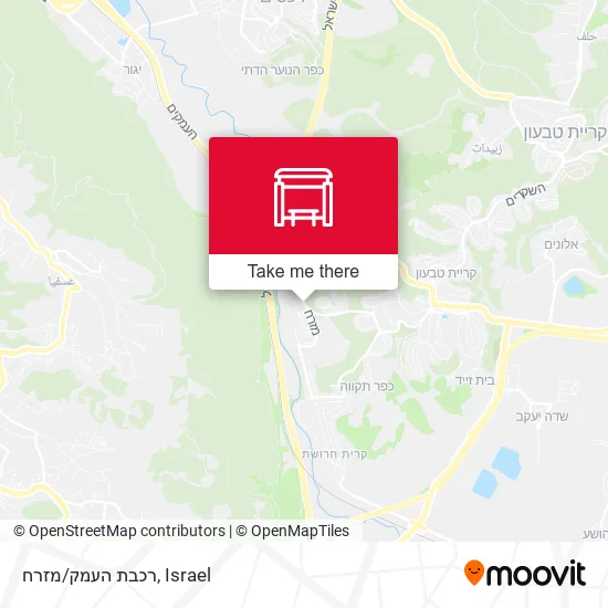 Карта רכבת העמק/מזרח