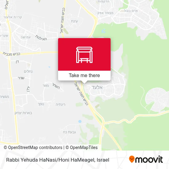 Rabbi Yehuda HaNasi / Honi HaMeagel map
