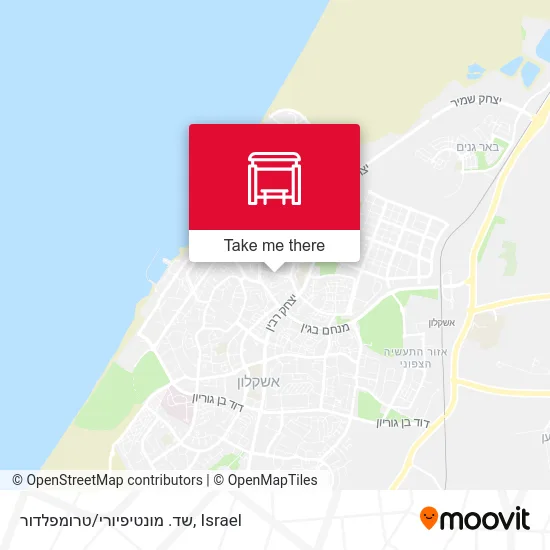 Карта שד. מונטיפיורי/טרומפלדור