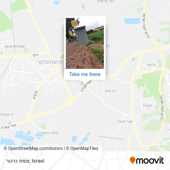 Карта צומת כרכור
