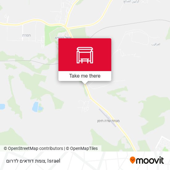 צומת דודאים לדרום map