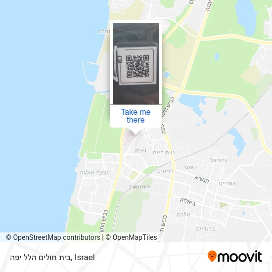 Hillel Yaffe Hospital map