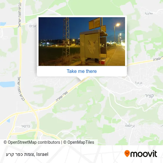 Карта צומת כפר קרע