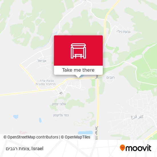 צומת רגבים map
