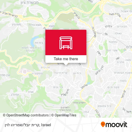 Карта קרית יובל/שמריהו לוין