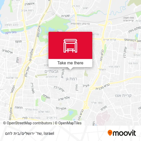 Карта שד' ירושלים/בית לחם
