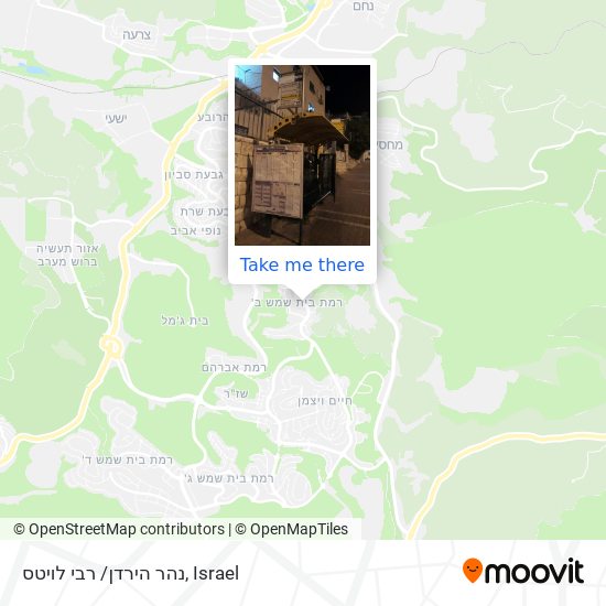 Карта נהר הירדן/ רבי לויטס