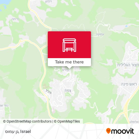 גן עמוס map