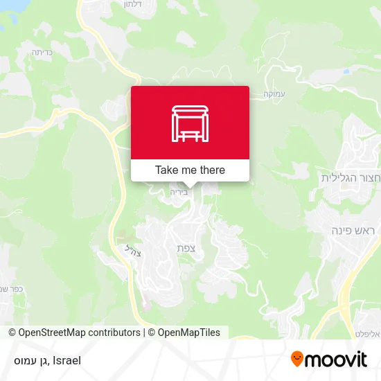 Карта גן עמוס
