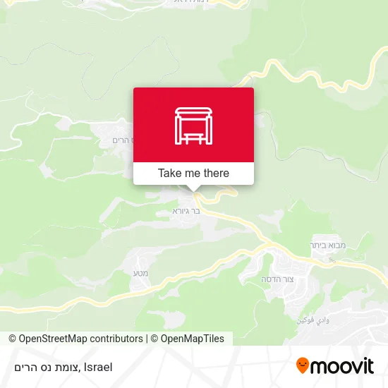 Карта צומת נס הרים