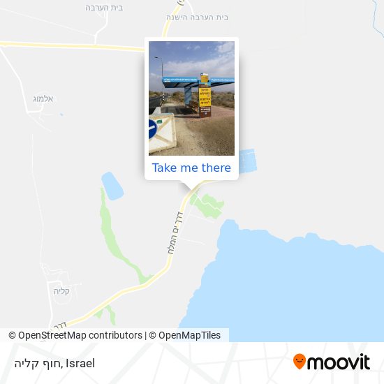 חוף קליה map