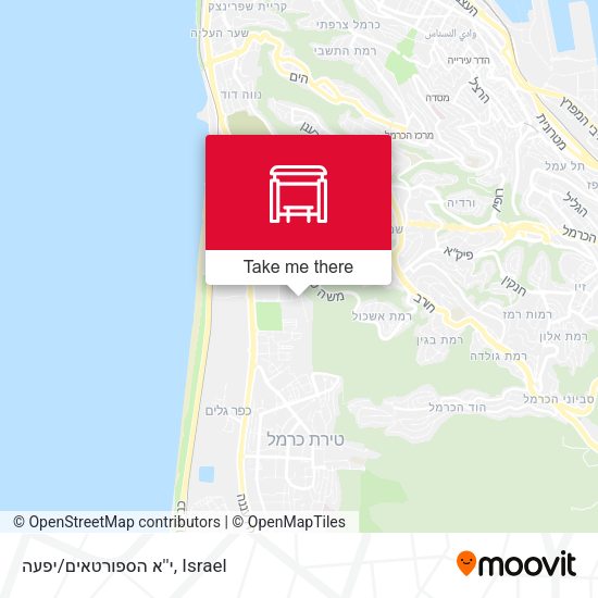 י''א הספורטאים/יפעה map