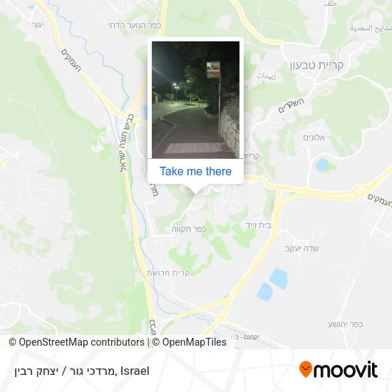 Карта מרדכי גור / יצחק רבין
