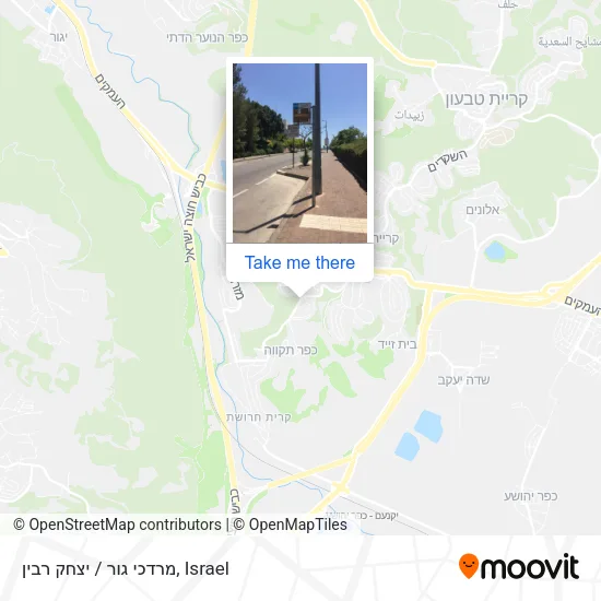 Карта מרדכי גור / יצחק רבין