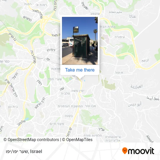 Карта שער יפו/יפו