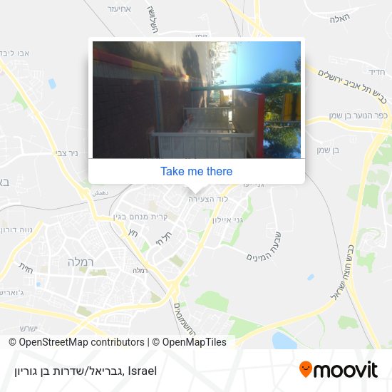 גבריאל/שדרות בן גוריון map