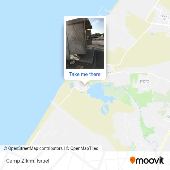 Camp Zikim map