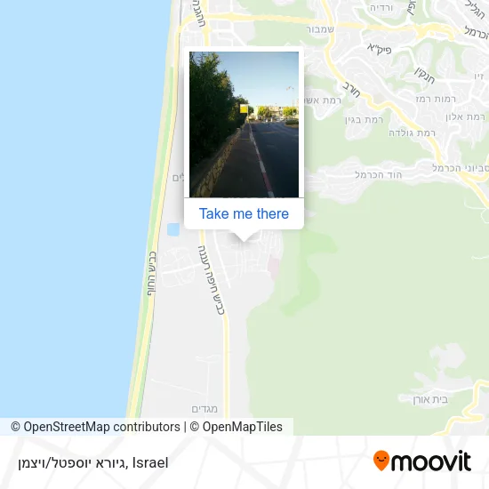 Карта גיורא יוספטל/ויצמן