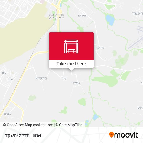 הדקל/השקד map
