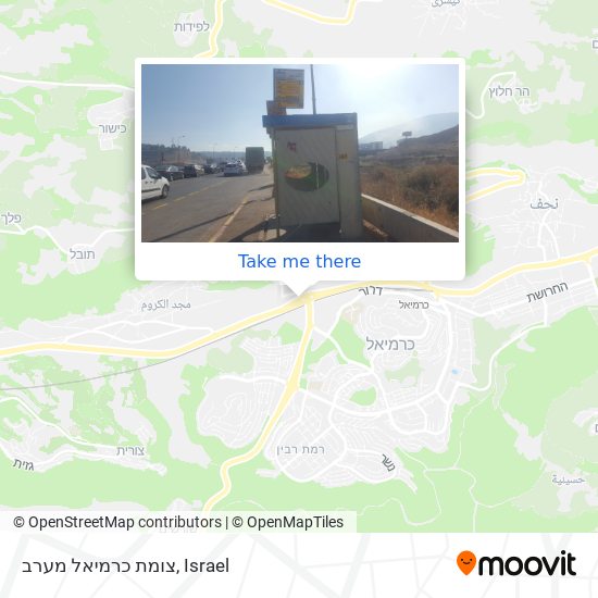 צומת כרמיאל מערב map