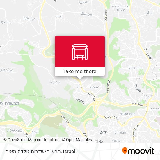 הרא''ה/שדרות גולדה מאיר map