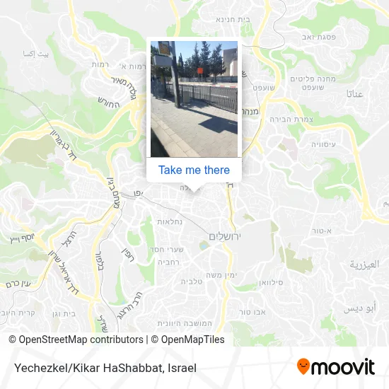 Yechezkel/Kikar HaShabbat map