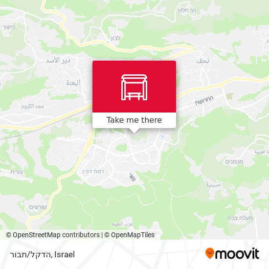 הדקל/תבור map