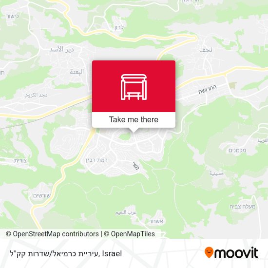 עיריית כרמיאל/שדרות קק''ל map