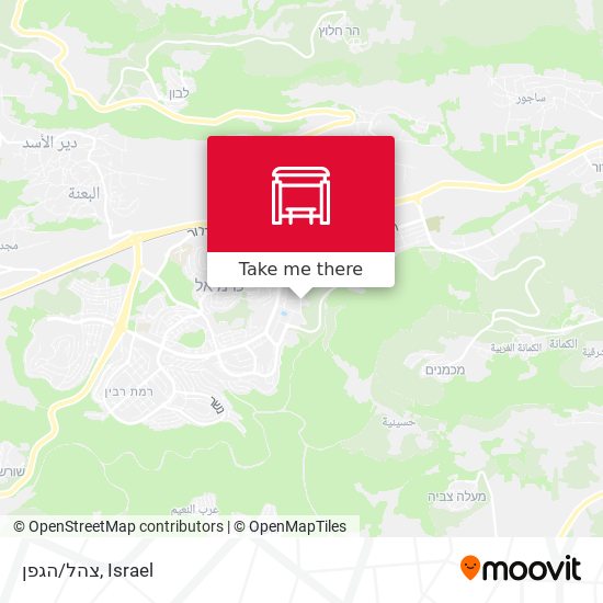 צהל/הגפן map