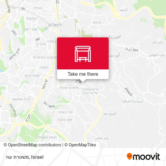 Карта משטרת עוז