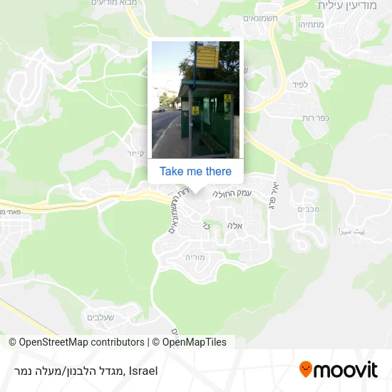 Карта מגדל הלבנון/מעלה נמר