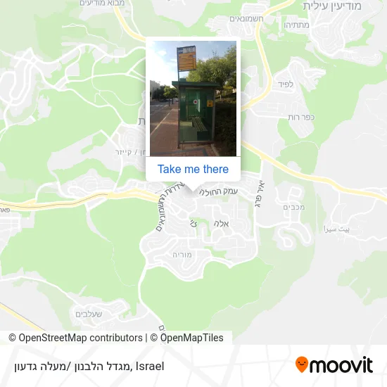 Lebanon Tower/Ma'ale Gideon map