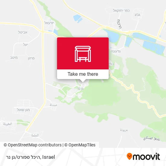 Карта היכל ספורט/גן נר