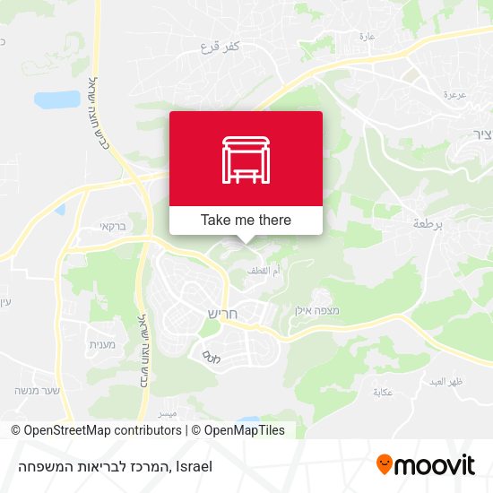 המרכז לבריאות המשפחה map