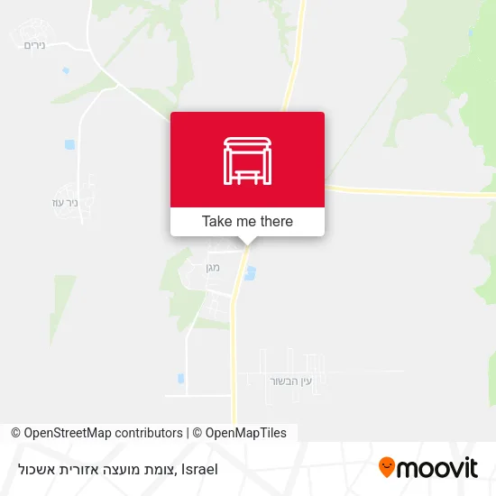 צומת מועצה אזורית אשכול map