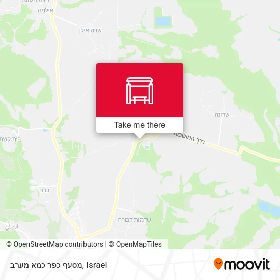 Карта מסעף כפר כמא מערב
