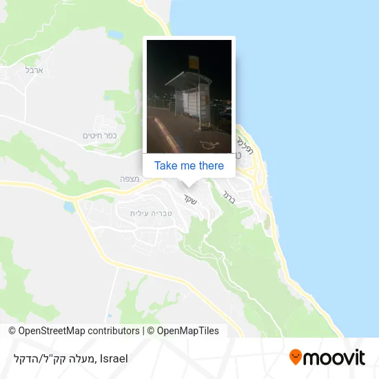 Карта מעלה קק''ל/הדקל