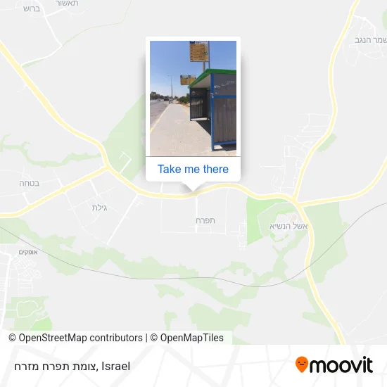 Карта צומת תפרח מזרח
