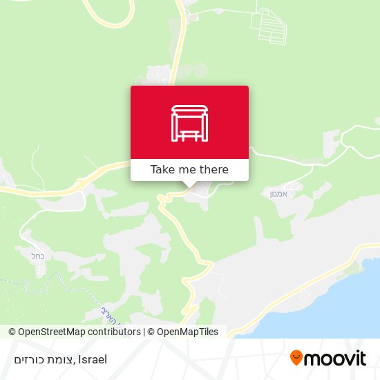 צומת כורזים map