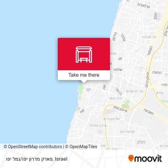 פארק מדרון יפו/נמל יפו map