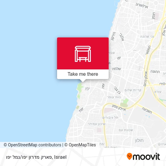 Карта פארק מדרון יפו/נמל יפו