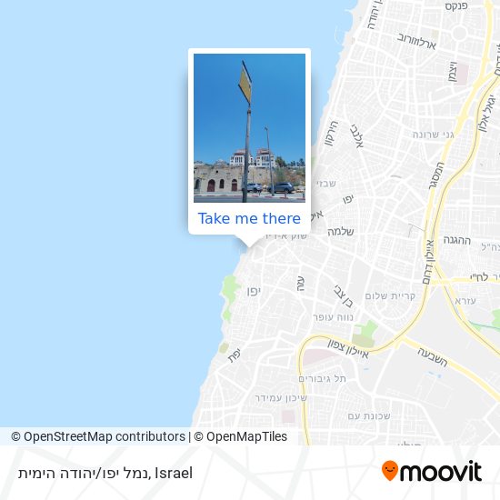 Карта נמל יפו/יהודה הימית