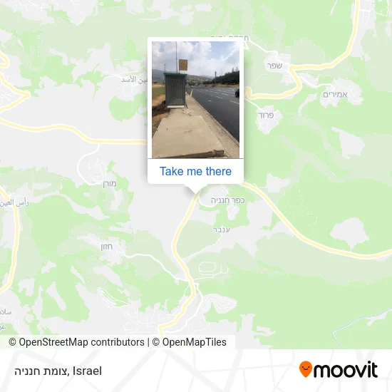 Карта צומת חנניה