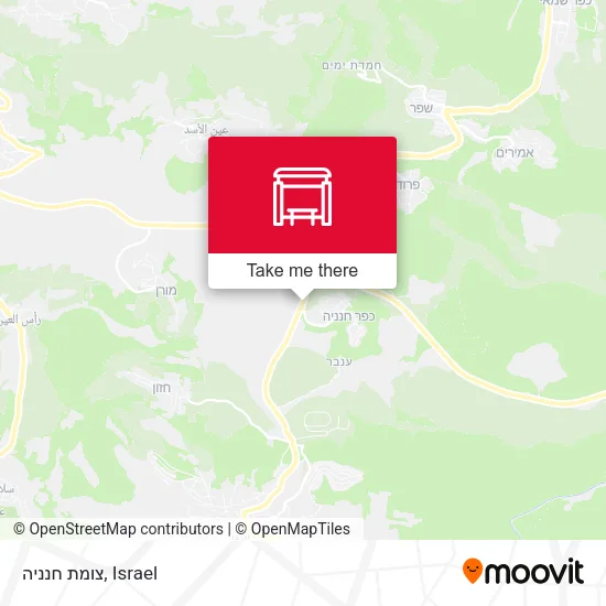 Карта צומת חנניה
