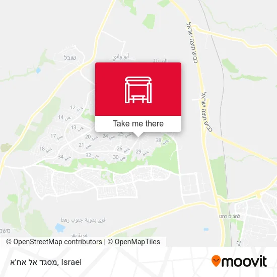 Карта מסגד אל אח'א