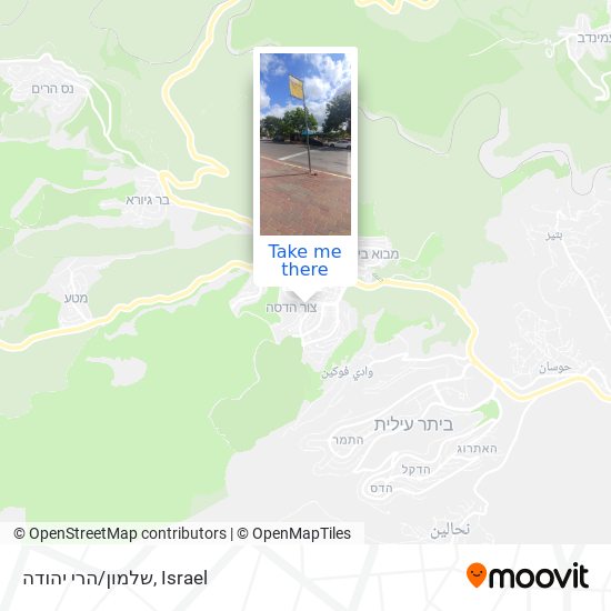Карта שלמון/הרי יהודה