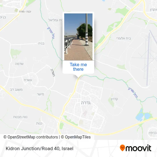Kidron Junction/Road 40 map