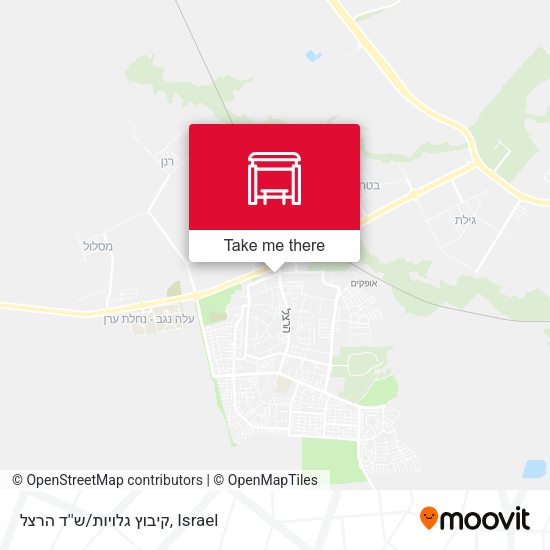 קיבוץ גלויות/ש''ד הרצל map