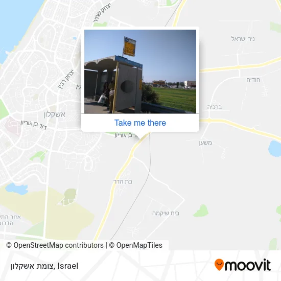 Карта צומת אשקלון