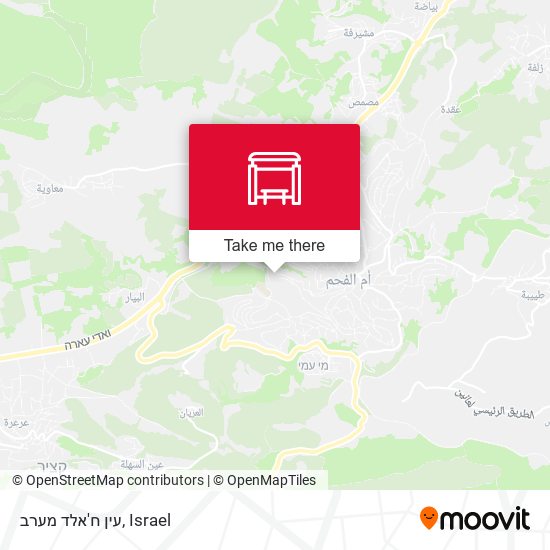 עין ח'אלד מערב map